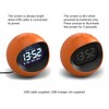 NEWGATE® Digital Centre of The Earth Alarm Clock (Orange with