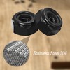 20PCS 5/16"-18 Lock Nuts,304 Stainless Steel,Black Oxide Nylon Insert Locknuts
