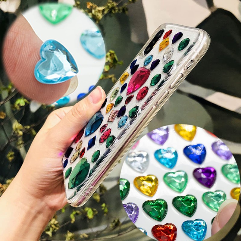 SZXMDKH autoadesiva con Strass Sticker 324 Pezzi Bling Gioielli Artigianali