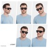 LYZOIT Square Sunglasses for Men Women Oversized Big UV Protection