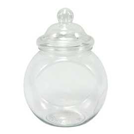 Britten & James 650ml Clear Plastic Jars Pack of 5 with Victorian Style Lids Pack of 5