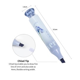 UPENOTE Cute pastel highlighter, square color highlighter with chisel tip, aesthetic marking and coloring, pack of 3pcs