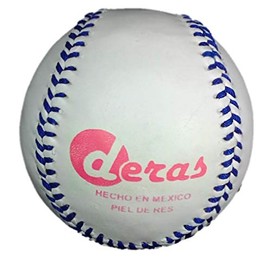 Deras Pelota Beisbol Piel 100% Res Medida Infantil Blanda reglamentaria Uso recreativo o Liga Oficial Torneo, competencias Infantiles Centro de Esponja (1)