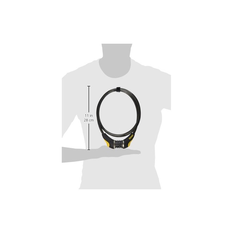 Onguard Akita Combo 6' Cable Lock – Heavy-Duty 1830mm (6ft)