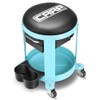 CAAP DRIVEN Workshop Rolling Seat, Round Creeper Stool with Padded