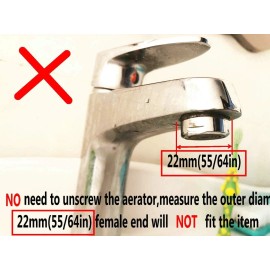 NoBrand diverter valve/adapter to bidet shower hose with aerator for bathroom/kitch