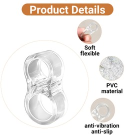 Debbery 10 Pcs Door Handle Protectors, Prevent Damage to Walls Door Handle Stopper, Good Flexibility, Rebound Without Deformation, Used to Cushion Walls and Prevent Wall Damage