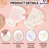 Mikovivi Cat Paw Gloves, Fingerless Furry Bear Animal Paws Cute