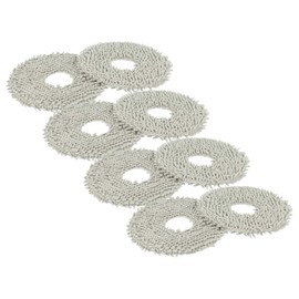 vhbw 8 x Mop Cloths Compatible with Mova E30 Ultra Mop Robot Cleaning Robot - Mop Cloth, Mop Pad - Microfibre Pad