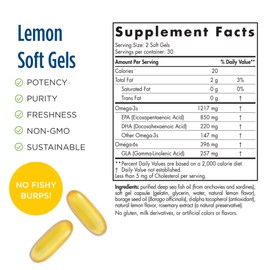 Nordic Naturals ProEPA with Concentrated GLA, Lemon - 60 Soft Gels - 1217 mg Omega-3 + 257 mg GLA - Heart, Neurological & Immune Support, Healthy Skin - Non-GMO - 30 Servings
