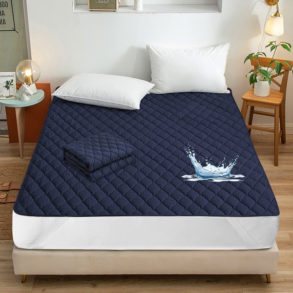 Mafudoxi Waterproof Mattress Pad, Double Waterproof Pad, Bed Pad, Mattress