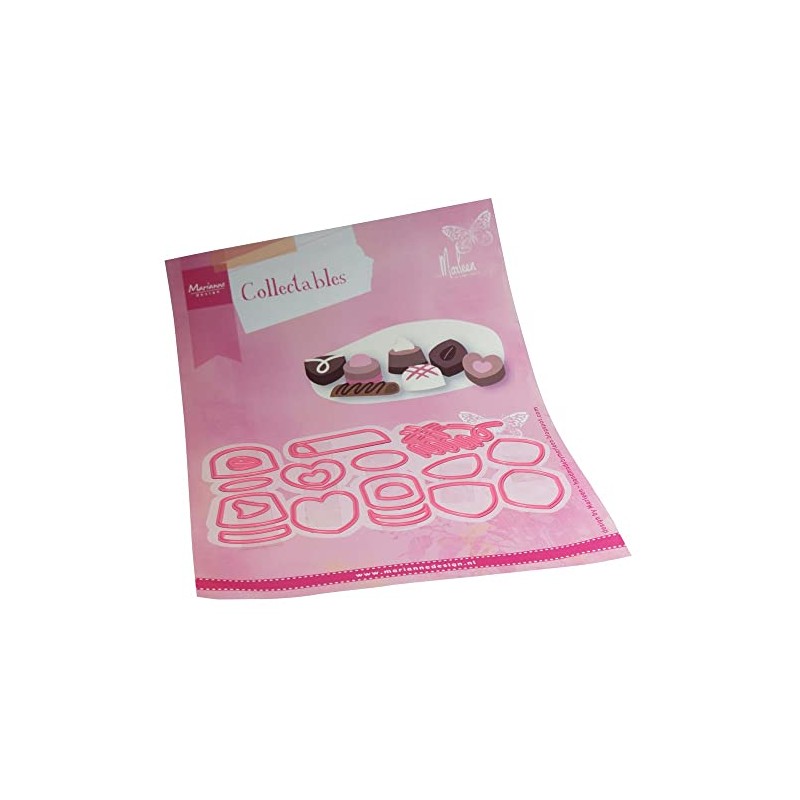 Marianne Design COL1528, Paper, Pink, One Size, 19 Pieces
