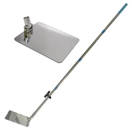 Under Vehicle Inspection Security Mirror – Large Under Car Search Mirror with 65 Inch Long Extendable Poles for Security Check on Checkpoints, Airports, Hotels, Clubs, Police Sheriff and Milita Base.