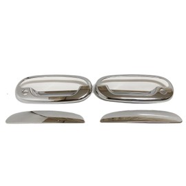JUMBOMOTOR Chrome Side Door Handle Cover Trims Add-on Style Compatible with Ford F-150 1997-2003