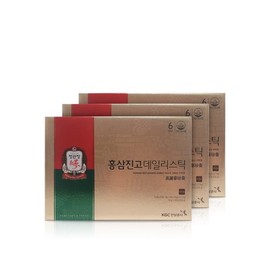 Jeonggwanjang 정관장 홍삼진고 데일리스틱 10g x 60개입 (3박스) Korean Red Ginseng Extract Daily Stick 10g x 60 pieces (3 boxes)