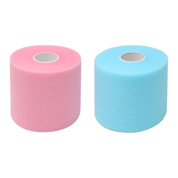 yueton 2 Rolls Prewrap Athletic Tape Foam Sponge Underwrap Tape