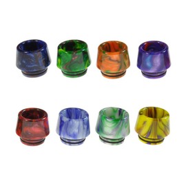Armerah Marbled Cone 810 Drip Tip Ecig Mouthpiece Short/Wide Epoxy Resin 5 Pack Assorted