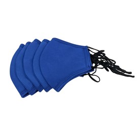 FuturePPE Reusable Cotton Face Mask, Washable Face Masks Adjustable 3PLY, 3 Layer, 5 Pack