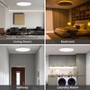 Matane 15.4in LED Flush Mount Ceiling Light Fixture with Remote,