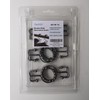 TopAAA Metal Double Glide Roller Shower Curtain Hooks Rings,100% Stainless