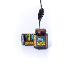 Vanilla Mart - Alcohol Free Madagascan Vanilla Paste 110g - Powder Based Vanilla Paste - Premium Madagascan Vanilla - Made from 100% Grade A Vanilla Beans - Madagascan Vanilla Bean Paste