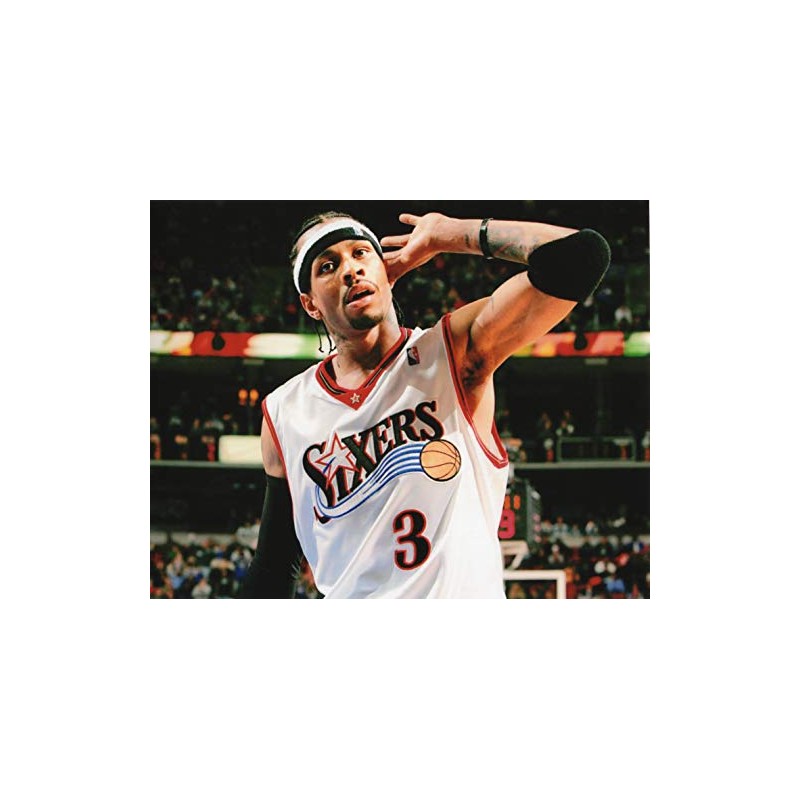 ALLEN IVERSON PHILADELPHIA 76ERS 8X10 SPORTS ACTION PHOTO (NN-1)