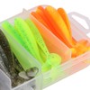 Set of 50 Soft Plastic Lures with Storage Box 7CM