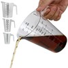 EIKS Plastic Measuring Cups for Baking, Cooking, DIY & Commercial