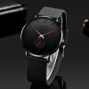 LIGE Men's Casual Watch Ultra-thin Quartz Silicone Strap Waterproof Wrist