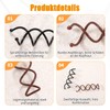 20 Stück Spirale Haarspiralen Haarschmuck Set, Spirale Haar Clip Spiralhaarnadeln
