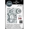 Sizzix 3—D Texture Fades Embossing Folder Mini Mechanics di Tim