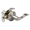 Master Lock WL0115 Wave Lever Door Knob with Lock, Satin