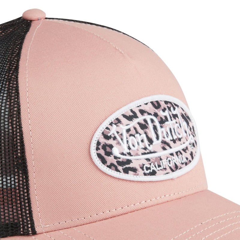 Von Dutch Men's & Women's Adjustable Cap, Leopard Trucker Cap,