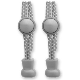 Lacestar No Tie Elastic Laces 120CM Shoe Laces No Tie Elastic Shoelace Lock System Suitable for Kids Adults Elderly Disabled (MOON GREY)
