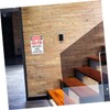 VILLFUL Public No Smoking Sign Caution Sign Wall Mounted Non-smoking