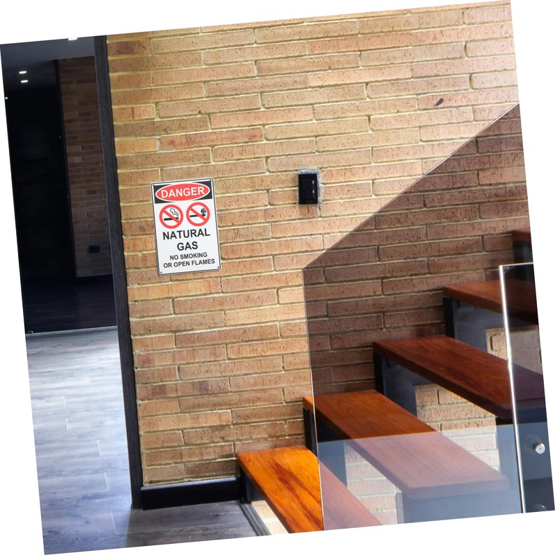 VILLFUL Public No Smoking Sign Caution Sign Wall Mounted Non-smoking
