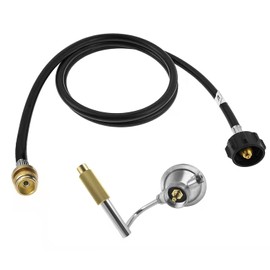 AJinTeby Regulator C001 with 5 Feet Propane Adapter Hose Replacement Kit for Coleman Roadtrip Grills, QCC1-Type1 Connection and Connects Portable Appliance to Propane Tank