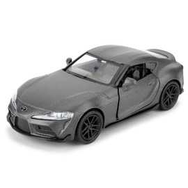 imtfzct 1/36 Toyota Supra Model Car, Toy Car with Pull Back Function, Collecting and Decorating Model Toys, Car Gifts for Boys and Girls Grey