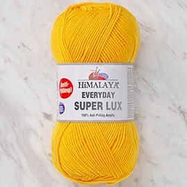 Himalaya Everyday Super Lux 100% Antipilling Acrylic Worsted-Aran Yarn 1 Skein 100 g 250 m, Yarn Weight 4- Medium, Color 31
