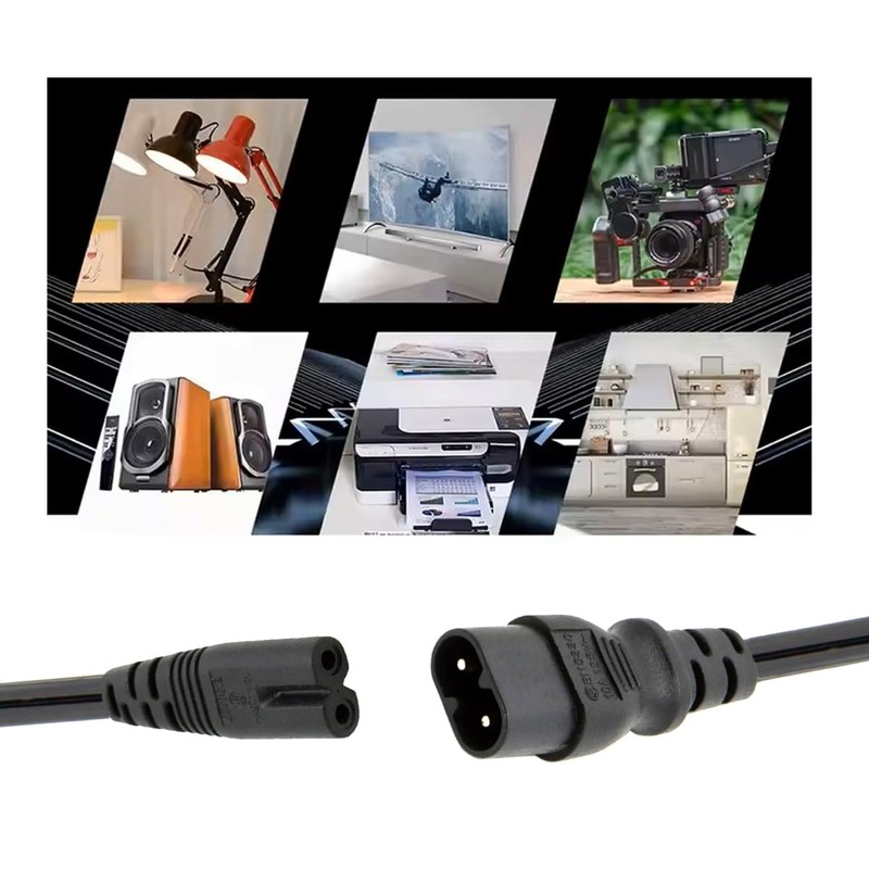 CY Cord IEC60320 C8 Plug to C7 Receptacle Male to