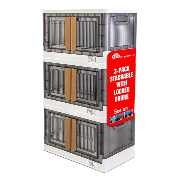 dbest products Quik Box - 8.5 Gallon 3 Pack Stackable