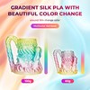 AMOLEN Silk PLA 3D Printer Filament Bundle, Shiny Multicolor Rainbow