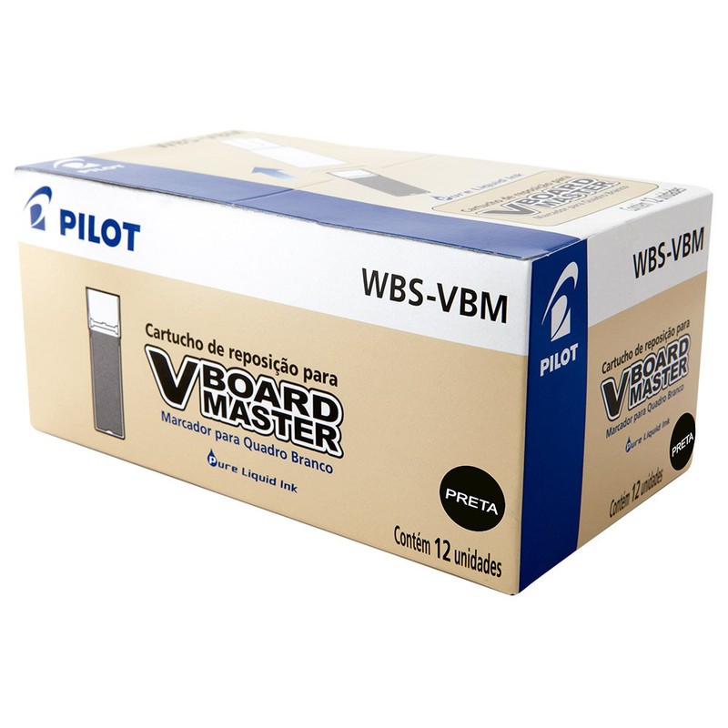 Pilot V Board Master Whiteboard Marker Refill Black Ref 255101201-1