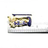 Radiant Rhinestone Metal Sorority High-heeled Shoes Brooch - Golden SIGMA