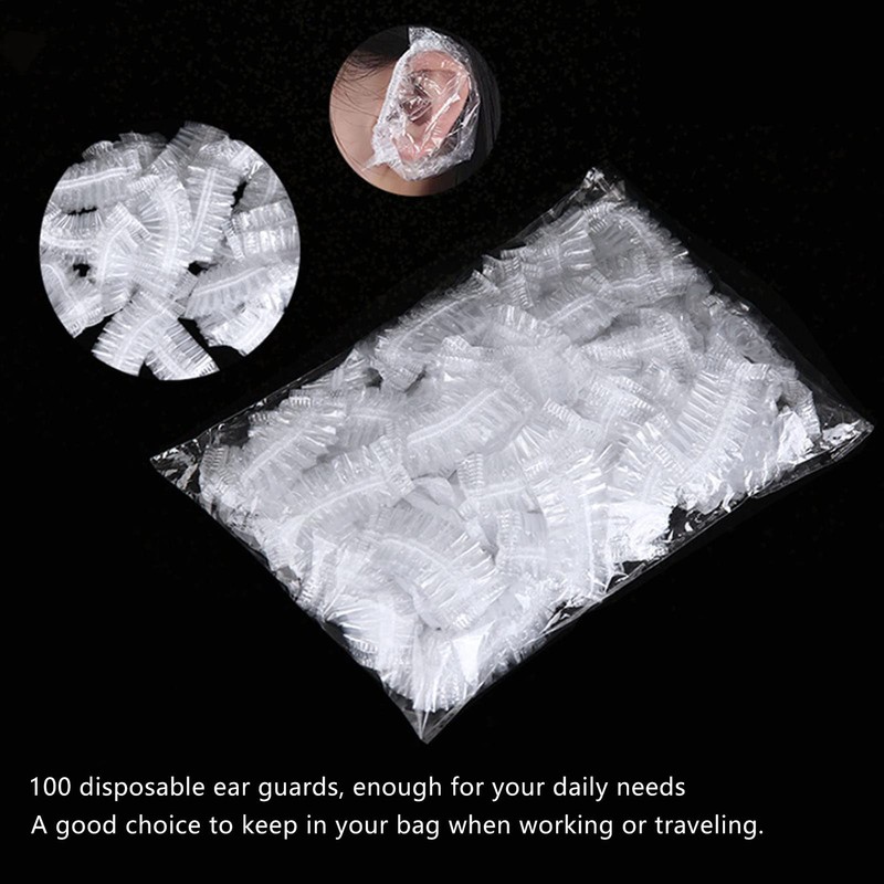 100 Piezas de Protectores de Oreja Desechables, Cubiertas de Oreja