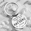 Guqqeuc Inspirational Keychain Gifts for Men Women Kids Sometimes You
