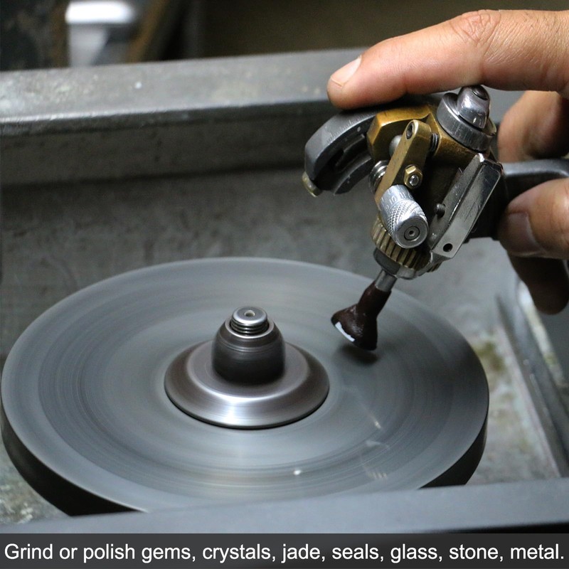 uxcell 6-inch Grit 400 Diamond Coated Flat Lap Wheel Grinding