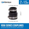 Fernco 1056-215 Flexible PVC Reducing Pipe Coupling 2-in. x 1-1/2-in.