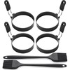 Stainless Steel Egg Rings Set 3.5 Inch Round Egg Mold
