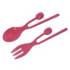 岡部洋食器製作所 ラビット スプーン＆フォークセット ピンク RA-01